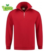 Polosweater  Met Rits en boord