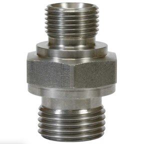 Verloopnippel 3/8- 1/2 buiten Rvs