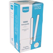 Roerstaafjes (1000 stuks) - Hout