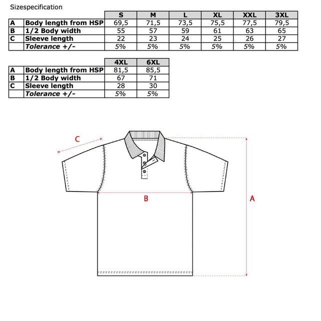 Polo Mix heren Lem & Soda onbedrukt