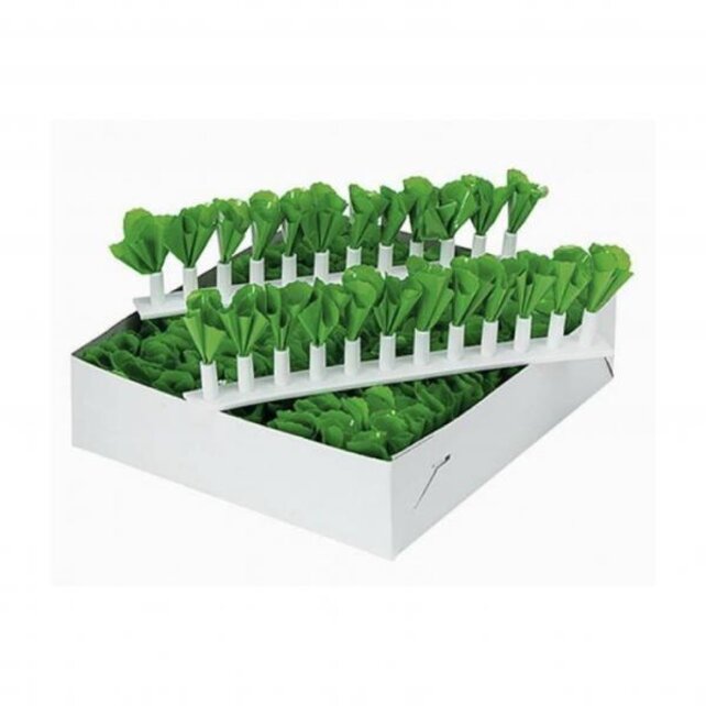 Decoratie strips in witte houder