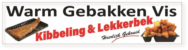 Spandoek warme gebakken vis  stof