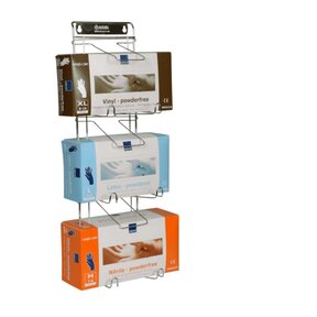 Handschoendispenser trio RVS multiflex