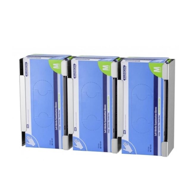 Handschoendispenser trio RVS multiflex