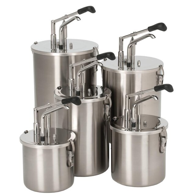 Heveldispenser  Rvs container 6 Ltr