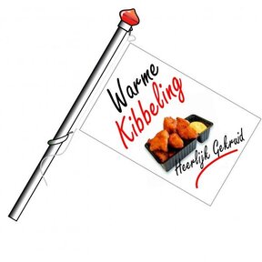 Vlag warme kibbeling (excl. vlaggenstok)