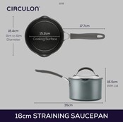 Circulon Scratchdefense A1 Sauspan 16cm/1.8L