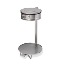 Vuilniszakhouder met voetpedaal 35cm Rvs