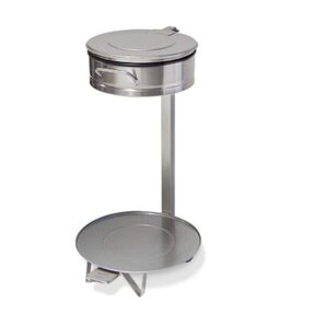 Vuilniszakhouder met voetpedaal 35cm Rvs