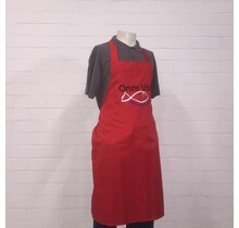 Schort  beavernylon  met onze vis logo geborduurd