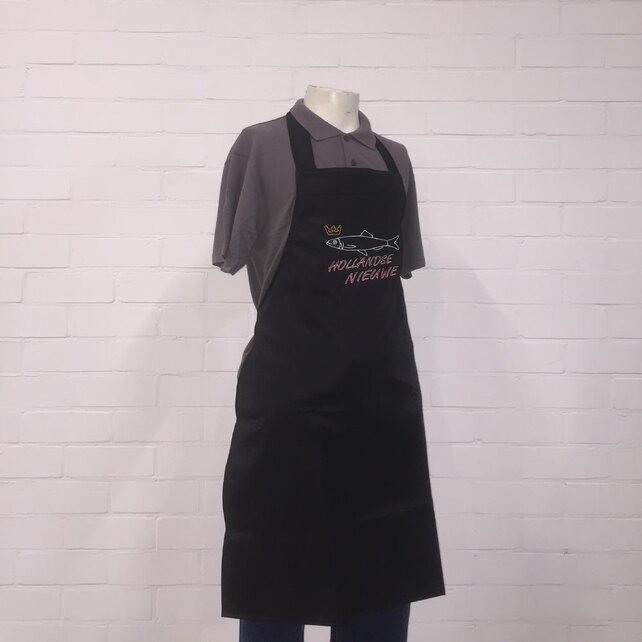 Schort  beavernylon met haring logo geborduurd