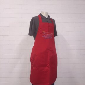 Schort  beavernylon met haring logo geborduurd