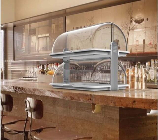 Brooddisplay  roltop dubbel