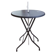 Statafel met parasoldoorvoer, zware uitvoering