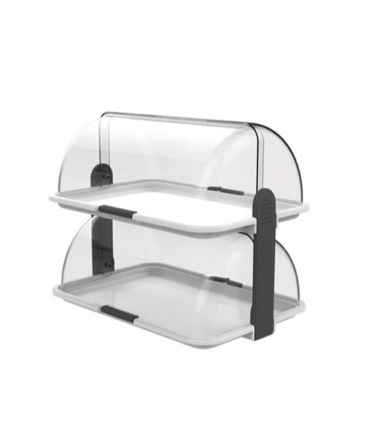 Brooddisplay  roltop dubbel  2 tone