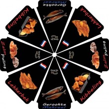 Parasol gebakken vis 2 kleuren