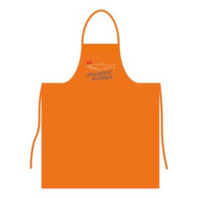 Schort polyester/katoen met haring logo geborduurd