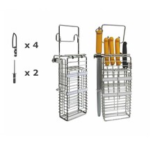 Messenkorf voor 4 messen  2 stalen