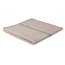 Dweil wit met groene band geweven 60x60cm
