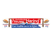 Spandoek Oerhollandse Nieuwe Haring 2023  (een traditie om in te bijten)
