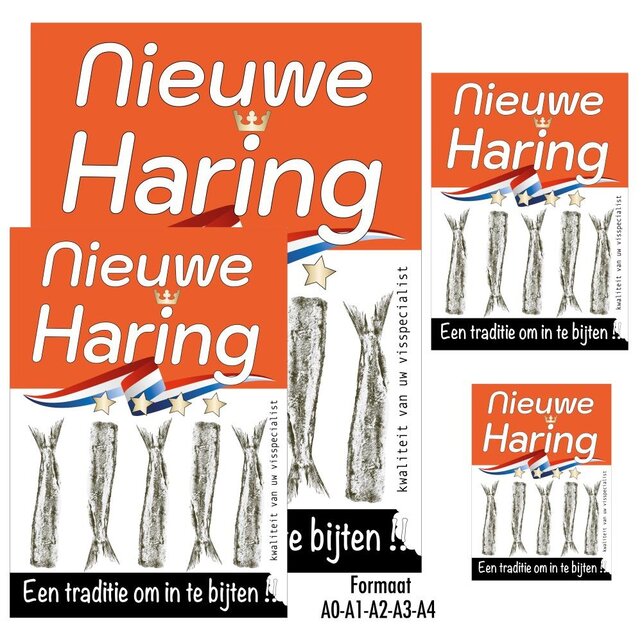 Poster Nieuwe Haring 2022  (een traditie om in te bijten)