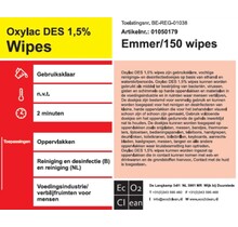 Oxylac   Wipes emmer a 150 stuks desinfectiedoekjes