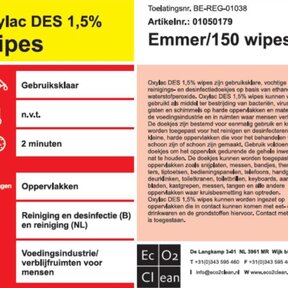 Oxylac   Wipes emmer a 150 stuks desinfectiedoekjes
