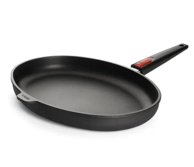 WOLL Nowo Titanium Vispan ovaal met afneembare greep