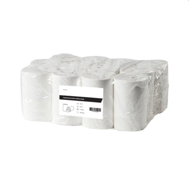 Handdoekrollen mini cellulose 2 laags coreless 12x72mtr