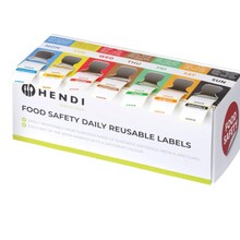 voedselveiligheidsstickers met dispenser