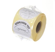 voedselveiligheidstickers "Gebruiken Voor"