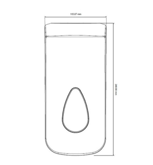 Zeepdispenser 900 ml PQspray9 navulbaar