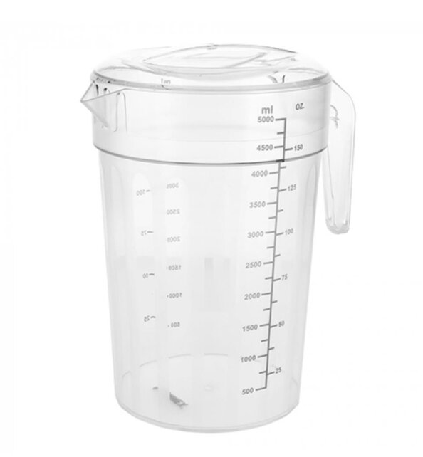 Maatbeker polycarbonaat 5L