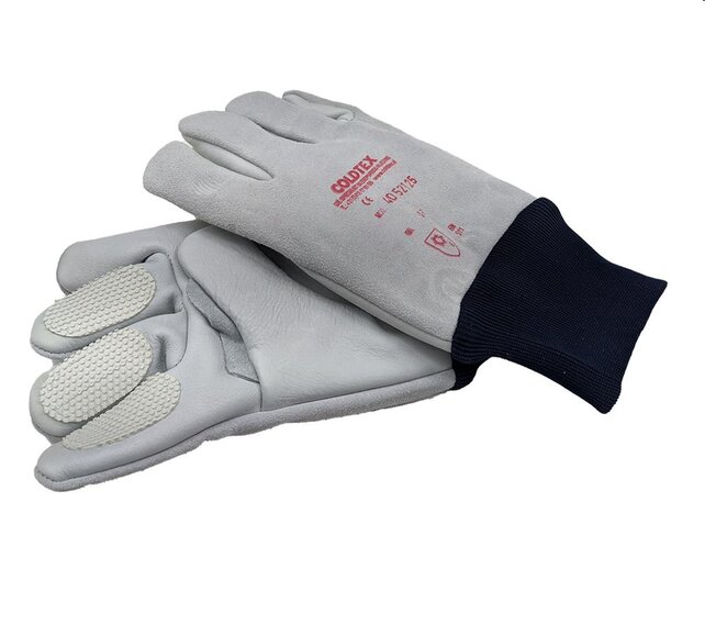 Diepvrieshandschoen WFieberbrunn  leer,bontvoering met boord