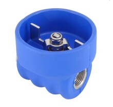 kogelkraan van RVS met rubberbescherming