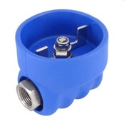 kogelkraan van RVS met rubberbescherming