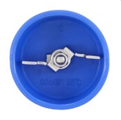 kogelkraan van RVS met rubberbescherming