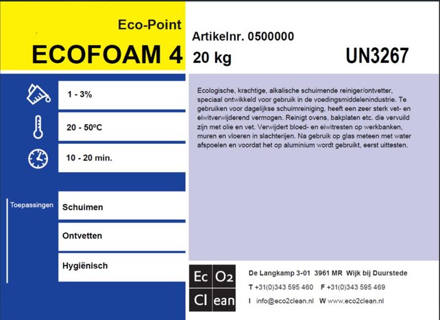 FoodClean Schuimreiniger SR 4   UN3267