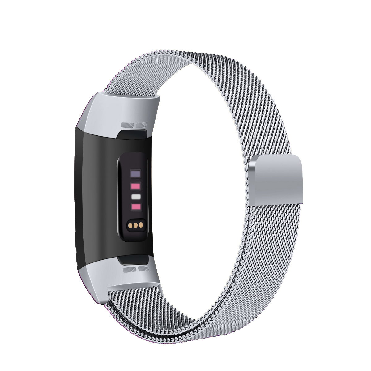 Fitbit Charge 3 / 4 Milanese Band - Zilver