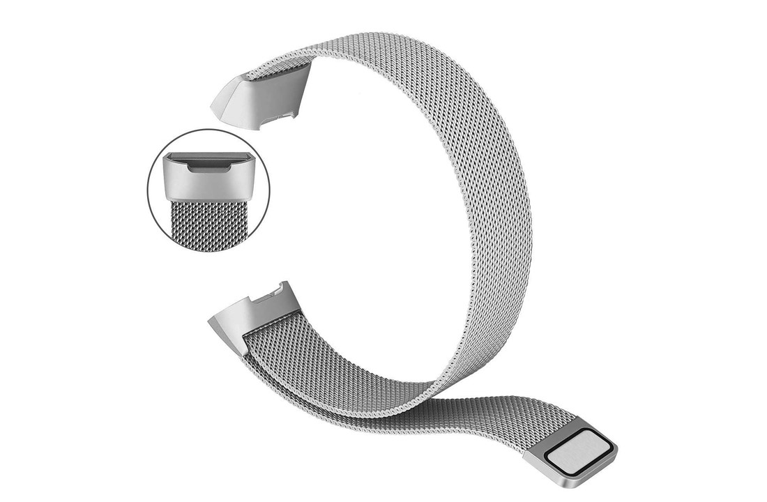 Fitbit Charge 3 / 4 Milanese Band - Zilver