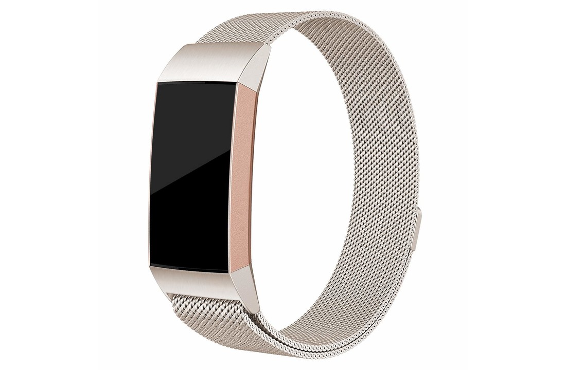 Fitbit Charge 3 / 4 Milanese Band - Champagne