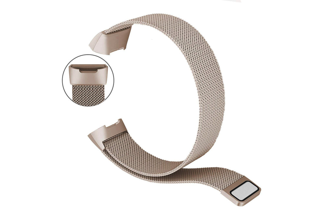 Fitbit Charge 3 / 4 Milanese Band - Champagne