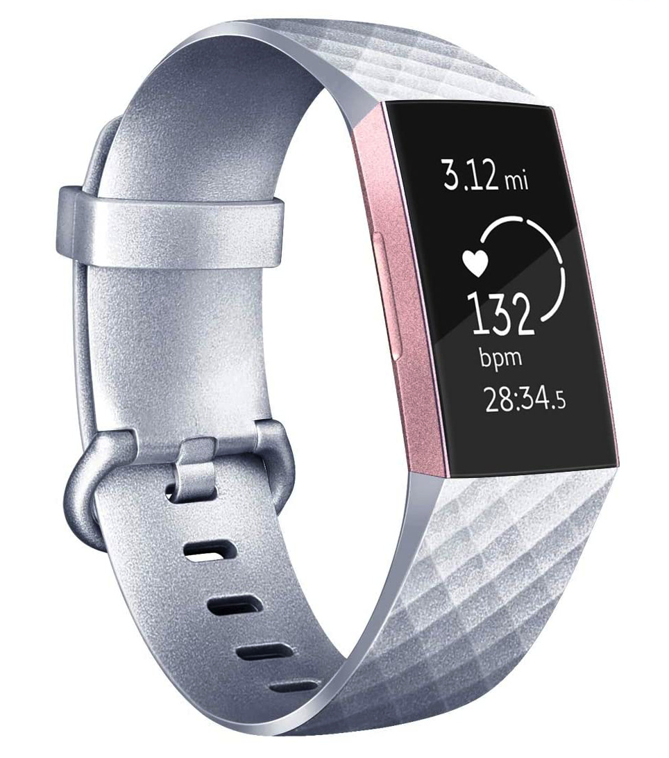 Fitbit Charge 3 / 4 Classic Bandje - Zilver
