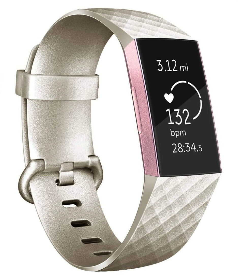 Fitbit Charge 3 / 4 Classic Bandje - Champagne