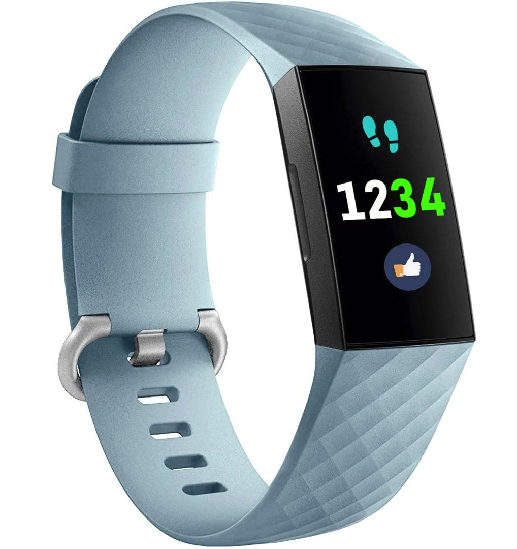 Fitbit Charge 3 / 4 Classic Bandje - Lichtblauw