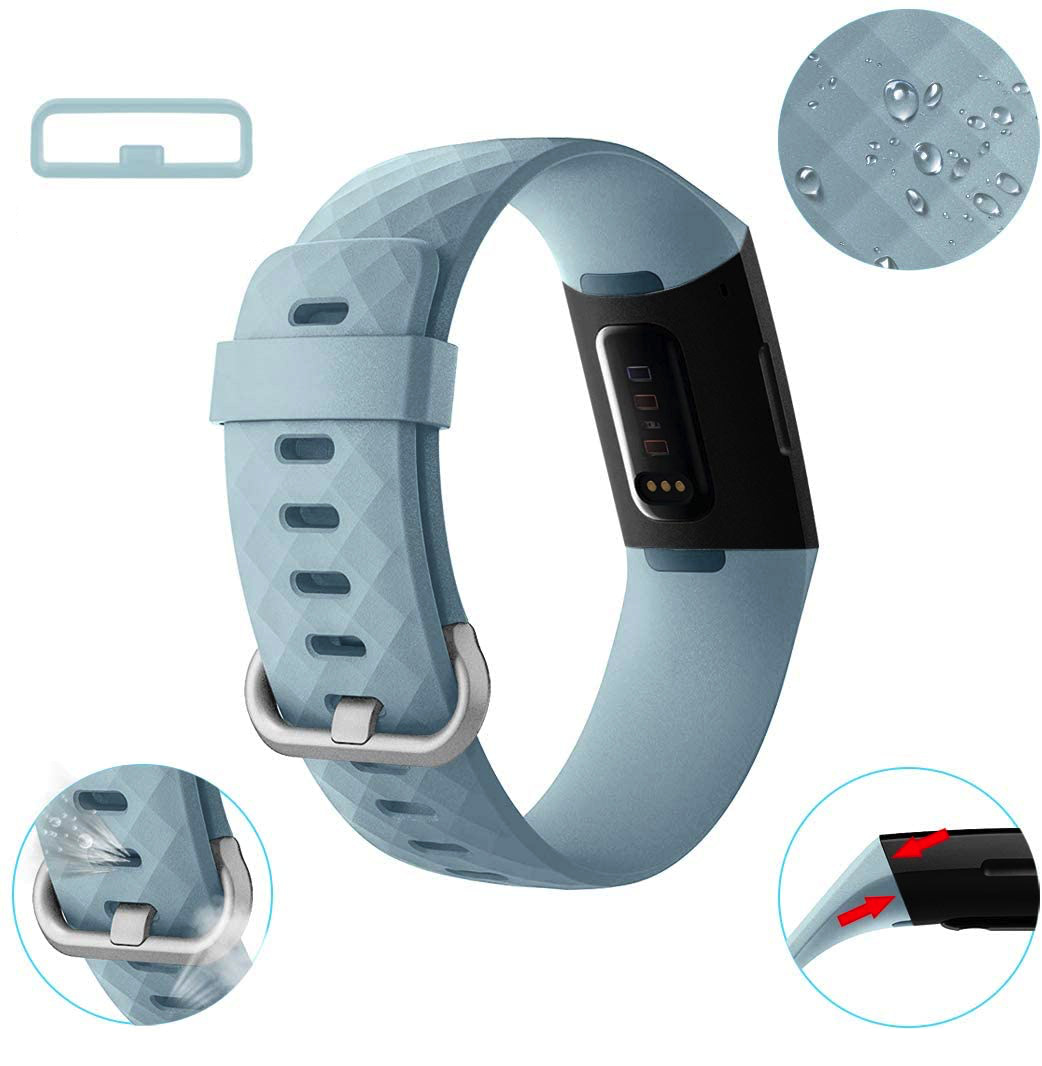 Fitbit Charge 3 / 4 Classic Bandje - Lichtblauw