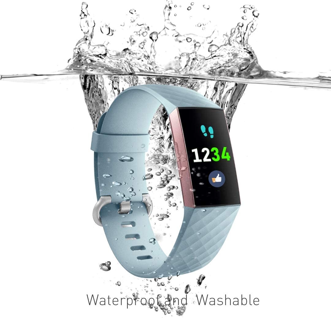 Fitbit Charge 3 / 4 Classic Bandje - Lichtblauw