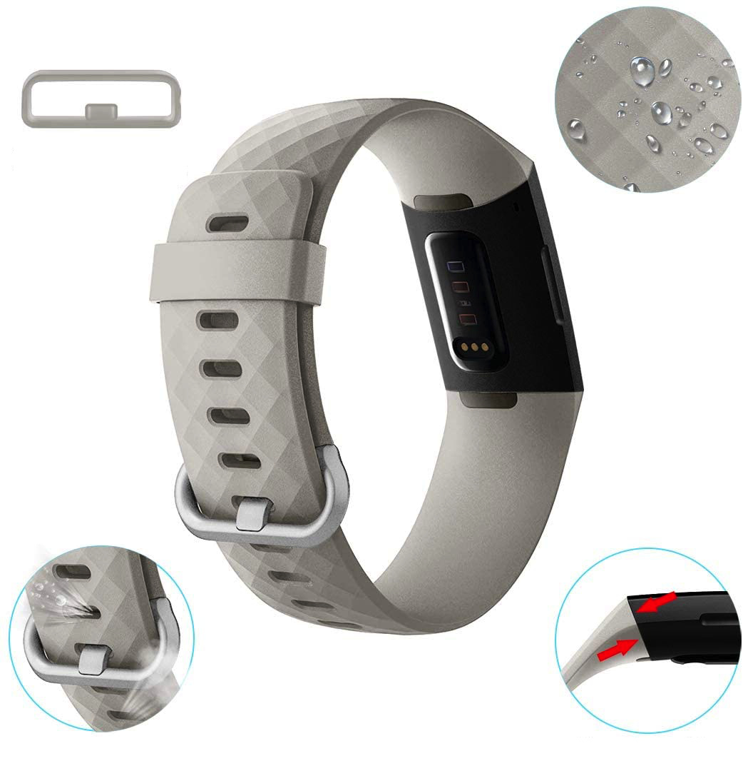 Fitbit Charge 3 / 4 Classic Bandje - Creme