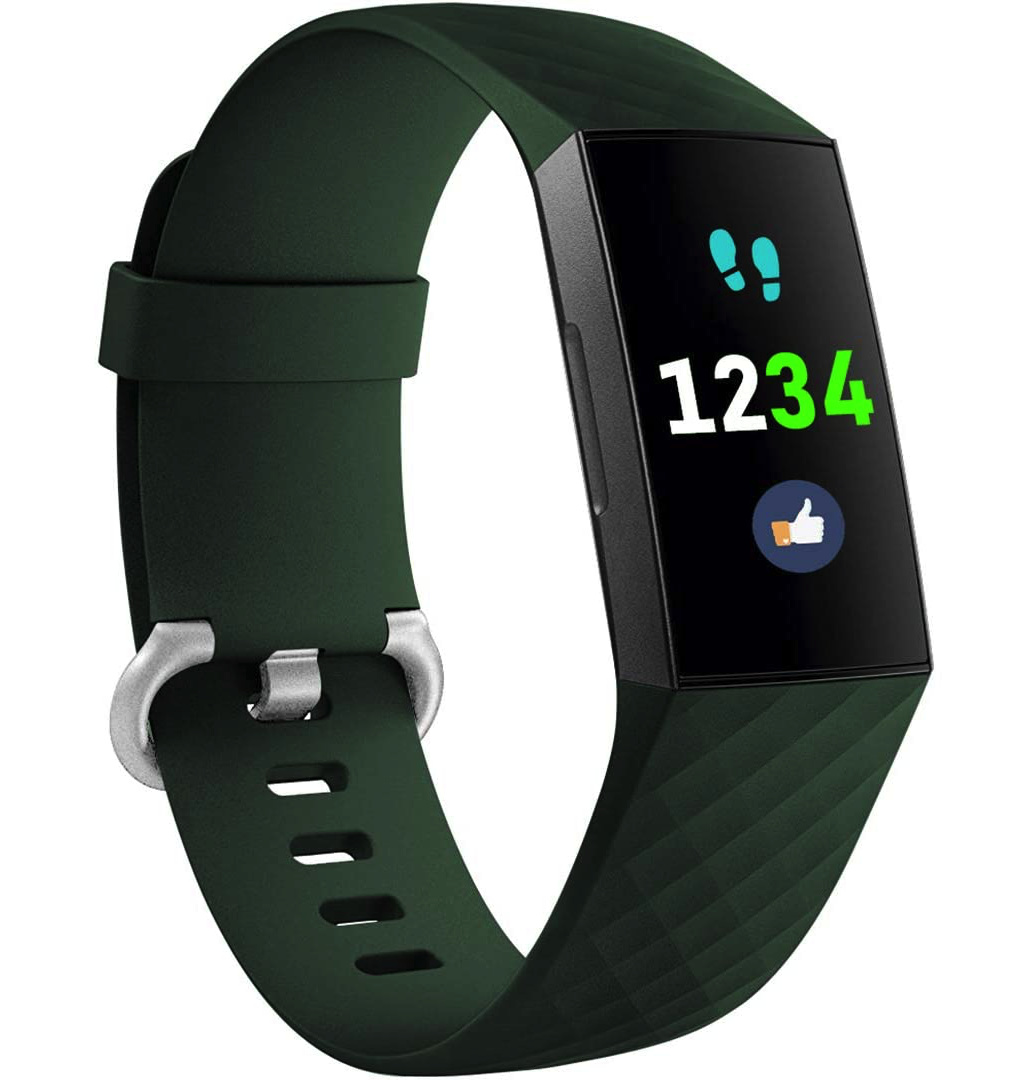 Fitbit Charge 3 / 4 Classic Bandje - Groen