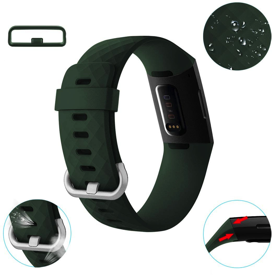 Fitbit Charge 3 / 4 Classic Bandje - Groen